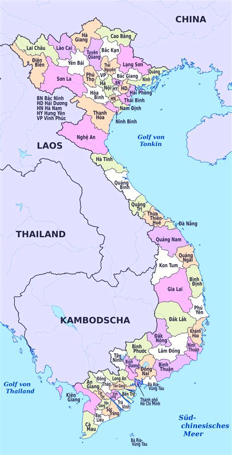 karte von vietnam  und kostenlose