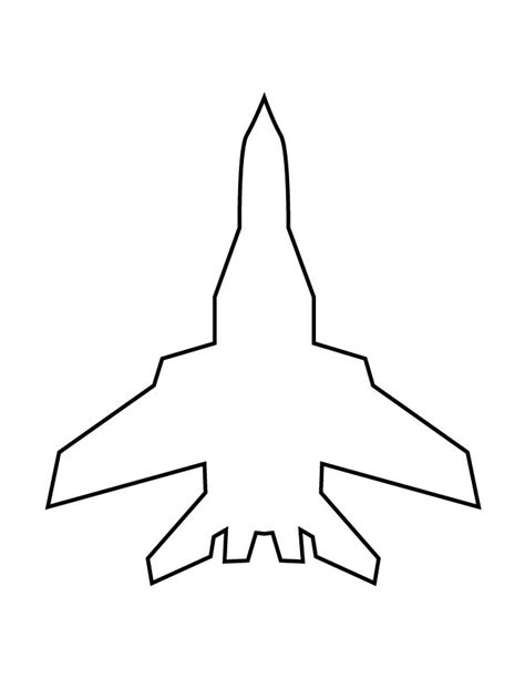 printable fighter jet pumpkin stencil images   finder