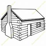 Cabin Log Clipart Clip House Coloring Drawing Cabins Pages Logging Settlers Easy Draw Cartoon Wood Guest Cliparts Homes Rustic Sketch sketch template