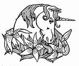Unicorn Coloring Head Printable Sheet Myth Incredible sketch template