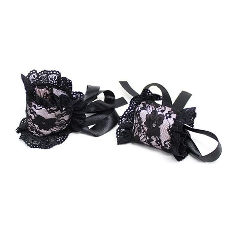 Exotic Apparel Lace Eye Mask With Handcuffs Sex Toy For