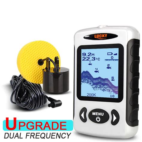 fishfinder  lcd fish finder outdoor khzkhz dual sonar frequency  detection
