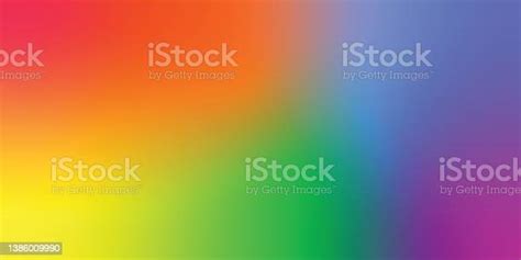 horizontal banner background with colorful rainbow vector gradient