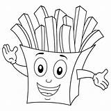 Coloring Fries Pages Mcdonalds French Mcdonald Cute Printable Food Ronald Chips Paper Potato Bag Cartoon Kids Color Getcolorings Character Getdrawings sketch template