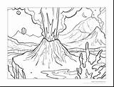 Coloring Pages Volcano Colouring Print Choose Board Kids Drawing sketch template