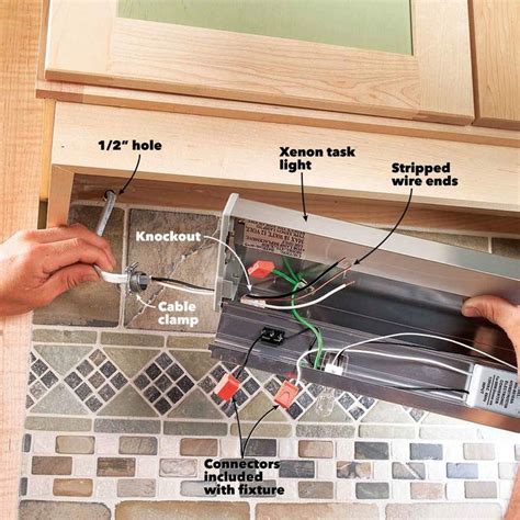 install  cabinet lighting   kitchen diy