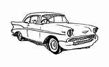 Coloring Chevy Pages Cars Impala Truck Vintage Color Silverado sketch template