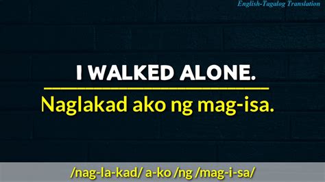 english  tagalog words phrases  sentences part  youtube
