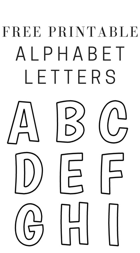 large printable bulletin board letters