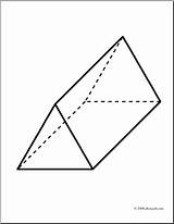 Prism Triangular Clipart Clip Solids Cliparts 3d Solid Pyramid Rectangular Library Coloring Pages Clipground Shape Square sketch template