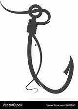 Hook Fish Vector Fishing Template Royalty Vectors sketch template