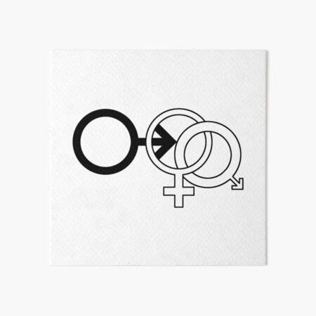 cuckold lifestyle symbol white art board print  dominus