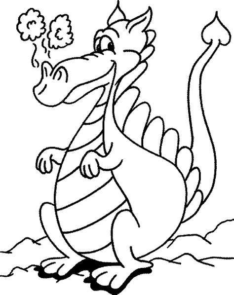 funny dragon coloring pages