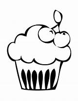 Coloring Muffin Pages Popular sketch template