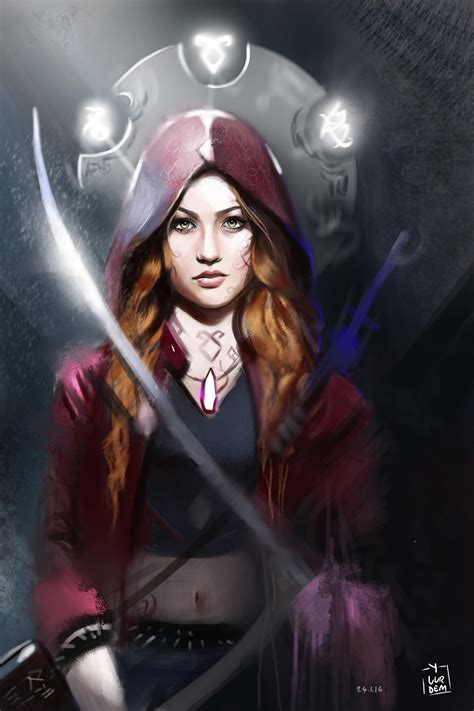 Shadowhunters Clary Fray Illustration L Hunt By Vurdem