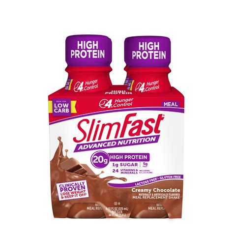 slimfast advanced nutrition high protein ready  drink meal