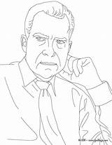 Nixon Colorear Presidente Presidentes sketch template