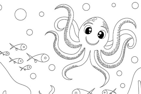 coloring pages  sea creatures pin  kids crafts ocean animals