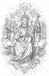 Catholic Cristo Tatuagem Woodcuts Anjo Stairway Missal Reine Ciel Acessar sketch template