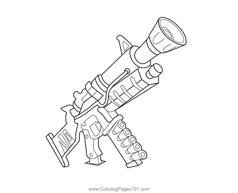 hammercrush slug gun fortnite coloring page  kids  fortnite
