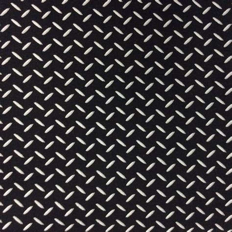 checker plate black    fabric nook