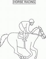 Horse Racing Coloring Pages Melbourne Cup Jockey Activities Craft Colour Printable Kids Color Print Horses Derby Colouring Crafts Paper Clip sketch template