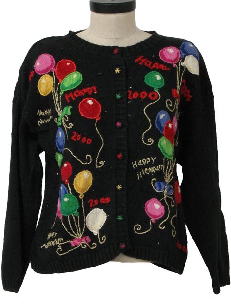 1990 s womens y2k after christmas ugly new yerars sweater 90s