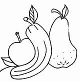 Coloring Bananas Apples Pages Outline Banana Apple Colouring Tree Kids Guavas Print Guava Mango Fruits Drawing Vegetables Clip Clipart Nutrition sketch template