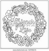 Kleurplaat Thumb9 Wreath sketch template