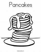 Pancake Pancakes Coloring Clipart Worksheet Pages Sheet Colouring Eat Party Noodle Birthday Print Template House Twistynoodle Food Twisty Worksheets Book sketch template