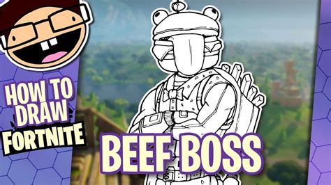 draw beef boss fortnite battle royale narrated easy step