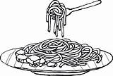 Spaghetti Espaguetis sketch template