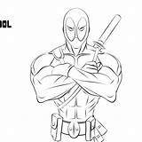 Deadpool Ironman sketch template