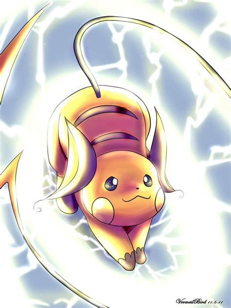 lightning raichu by vermeilbird on deviantart pokemon