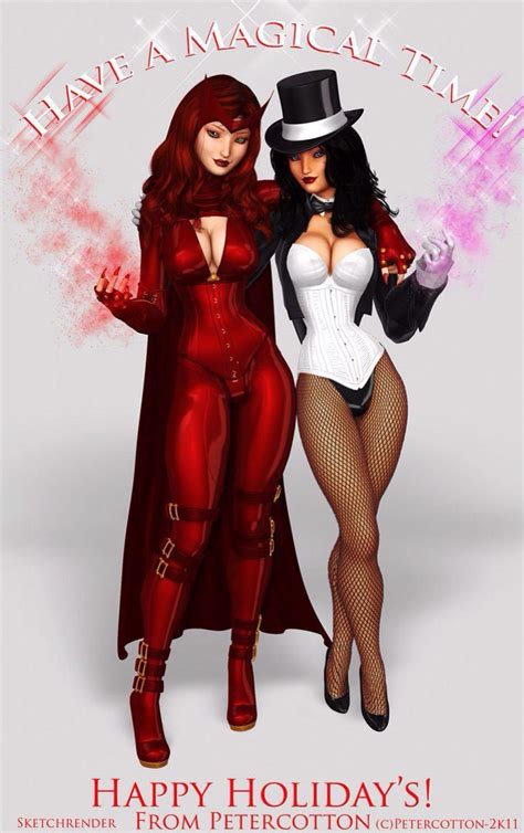 scarlet witch and zatanna zatanna dc comics zatanna
