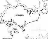 Singapore Map Asia Outline Drawing Printable Enchantedlearning Maps Printables Outlinemap sketch template