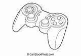 Controller Ps4 Template Coloring Pages Sketch sketch template
