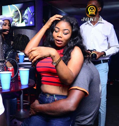 Between A Lady And Her Man In A Benin Nightclub Photos