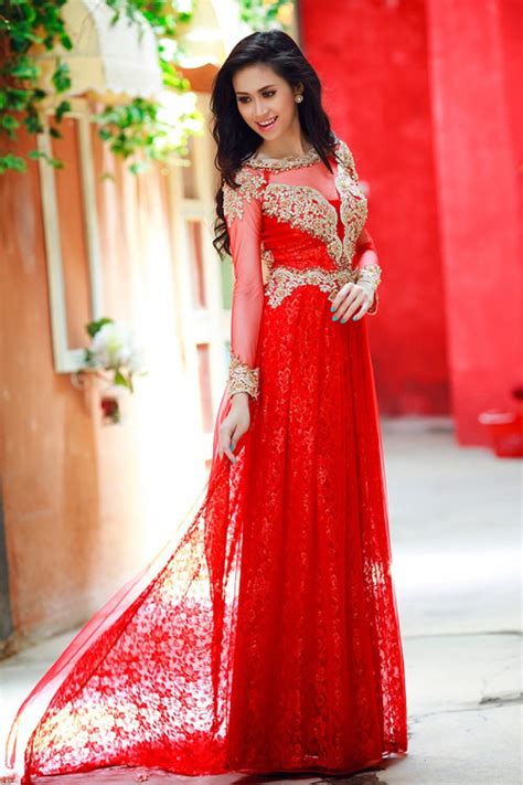traditional ao dai new trend for vietnam wedding dress