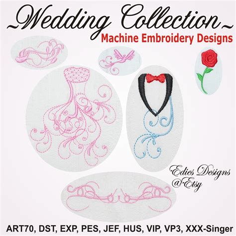 wedding collection wedding machine embroidery designs