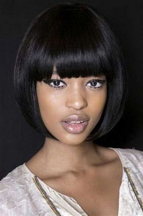 35 Best Short Black Haircuts For Round Faces 2018