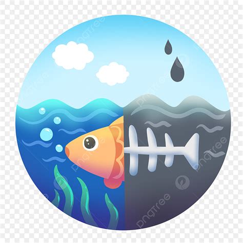 water pollution clipart vector cartoon illustration  water pollution
