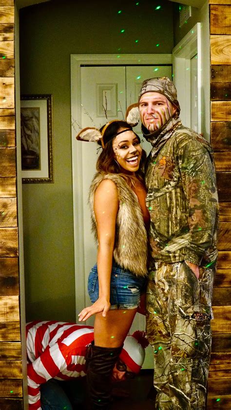 diy couples hunter and deer costumes disfraces