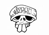 Skull Gangster Drawing Draw Getdrawings sketch template