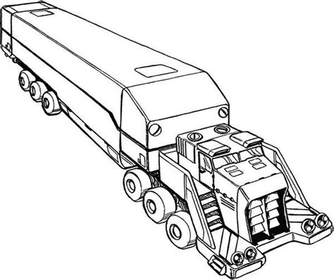 awesome picture  semi truck coloring page  print