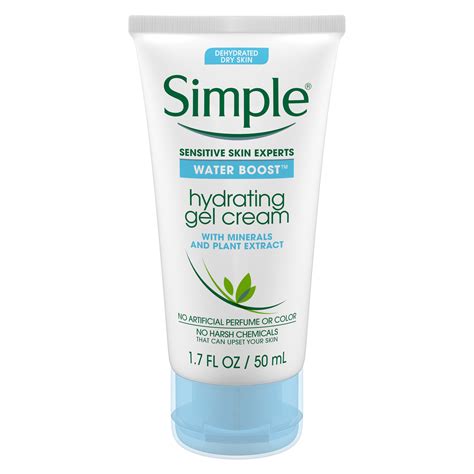 simple water boost hydrating gel cream face moisturizer  oz