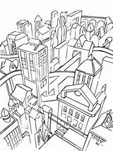 Coloring City Pages Cityscape Printable Kids Getcolorings Color Popular Books sketch template