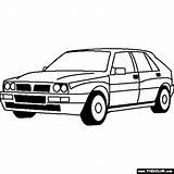 Lancia Delta Hf Integrale Coloring Pages Thecolor sketch template