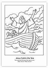 Storm Coloring Jesus Calms Pages Getcolorings Getdrawings Printable sketch template