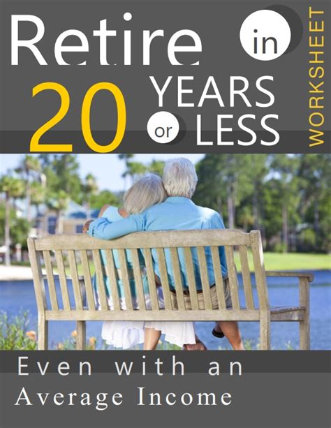 retire in 20 years or less even with an average income ws retirement